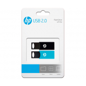 USB 2.0 HP 64GB X 2 TWIN